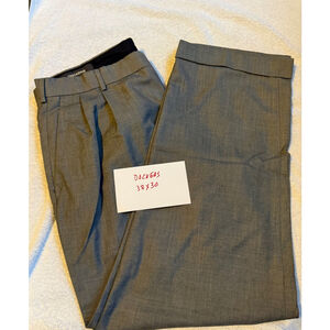 Dockers Polyester Blend Dress Pants Gray Size 38x30